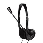 LogiLink HS0052 Kopfhörer & Headset Kabelgebunden Kopfband Büro/Callcenter Schwarz