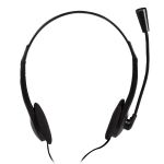 LogiLink HS0052 Kopfhörer & Headset Kabelgebunden Kopfband Büro/Callcenter Schwarz