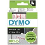 DYMO Original D1-Etikettenband | rot auf weiß | 12...