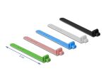 DELOCK Silikon-Kabelbinder wiederverwendbar 10 Stück