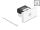 DELOCK Easy 45 RJ45 Buchse zu LSA Cat.6A 180°schwarz/weiß