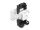 DELOCK Easy 45 RJ45 Buchse zu LSA Cat.6A 180°schwarz/weiß