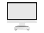 DELOCK Monitorständer mit Schublade weiß