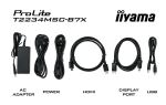 iiyama ProLite T2234MSC-B7X Computerbildschirm 54,6 cm (21.5") 1920 x 1080 Pixel Full HD Touchscreen Schwarz