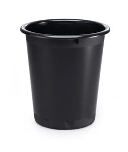 Durable 1701572221 Abfallbehälter Rund Kunststoff Schwarz