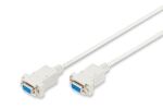 DIGITUS Null-Modem Anschlusskabel, 1,8m, beige