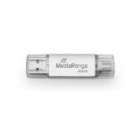 MediaRange MR940-1 USB-Stick 512 GB USB Type-A / USB Type-C 3.2 Gen 1 (3.1 Gen 1) Silber