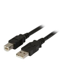 EFB Elektronik USB A/USB B, 2 m USB Kabel USB 2.0 5 m 0,48 Gbit/s Schwarz