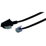 Schwaiger 6.0m RJ-11 - TAE-N 6 m Schwarz