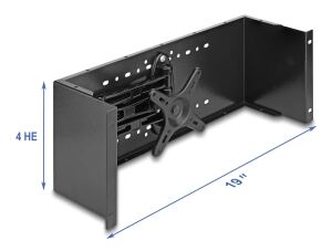 DELOCK 19" Monitorarm schwarz