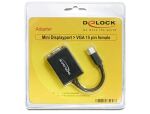 DeLOCK 65256 Videokabel-Adapter 0,18 m Mini DisplayPort VGA (D-Sub) Schwarz