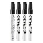 Genie 40030 Permanent-Marker Rundspitze Schwarz 4...