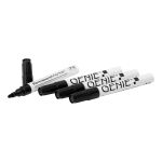 Genie 40030 Permanent-Marker Rundspitze Schwarz 4...