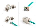 DeLOCK Keystone Modul RJ45 Buchse zu LSA Cat.6A werkzeugfrei weiß Set 10 Stück