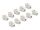 DeLOCK Keystone Modul RJ45 Buchse zu LSA Cat.6A werkzeugfrei weiß Set 10 Stück