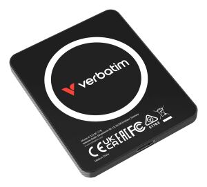 Verbatim SnapBack Ultra Slim SSD 1TB USB Typ-C USB 3.2 Gen 2x2 Schwarz