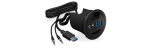 ICY BOX IB-HUB1404A, Tisch-Hub, 2x Type-A, 1x Type-C, 1x Audio Ein-/Ausgang, 1x SD/MicroSD Slot