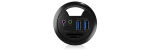 ICY BOX IB-HUB1404A, Tisch-Hub, 2x Type-A, 1x Type-C, 1x Audio Ein-/Ausgang, 1x SD/MicroSD Slot