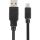 Sharkoon Kabel USB 2.0 A-B Mini 0,5m schwarz