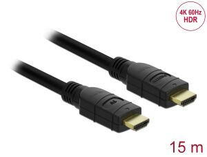 DELOCK Aktives HDMI Kabel 4K 60 Hz 15 m