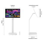 LG 32U889SA-W Computerbildschirm 80 cm (31.5") 3840 x 2160 Pixel 4K Ultra HD LCD Touchscreen Kiosk Weiß