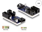DELOCK USB 2.0 Pfostenstecker Hub 2 Port