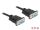 DeLOCK Seriell Kabel RS-232 D-Sub9 Buchse zu Buchse Nullmodem mit schmalem Steckergehäuse 0,5 m