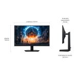 Samsung G60F Computerbildschirm 68,6 cm (27") 2560 x 1440 Pixel Quad HD LCD Schwarz