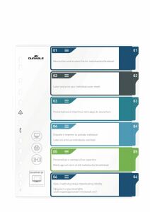 Durable 679427 Tab-Register Leerer Registerindex Polypropylen (PP) Mehrfarbig
