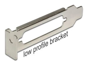 DELOCK Sltoblech Low Profile mit D-Sub25 Öffnung