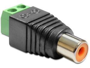 DeLOCK 65418 Kabeladapter RCA 2p Schwarz, Grün, Silber