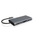 ICY BOX IB-DK4040-CPD, 10 in 1 USB Type-C® Notebook DockingStation, 1x HDMI 4K60Hz, 1x VGA, 3x USB-A, 1x USB-C(PD Only), 1x Audiocombo