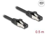 DELOCK RJ45 Netzwerkkabel Cat.8.1 S/FTP 1m-40Gbps schwarz