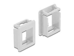 DELOCK Keystone Halterung für Gehäuse 4 Stück weiß