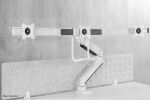 Neomounts NM-D775DX3WHITE Flachbildschirm-Tischhalterung 68,6 cm (27") Tisch/Bank Weiß