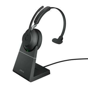 Jabra Evolve2 65 Kopfhörer Kabellos Kopfband Büro/Callcenter USB Typ-A Bluetooth Ladestation