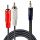 Lindy 35683 Audio-Kabel 5 m 2 x RCA 3.5mm Schwarz