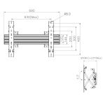 Equip 32"-65" Modulare Push und Pop TV-Wandhalterung