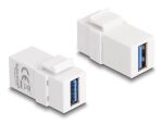 DELOCK Keystone Modul USB 3.0 A Bu zu USB 3.0 A Bu weiß 1:1