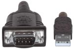 Manhattan USB auf Seriell-Konverter, Zum Anschluss eines seriellen Geräts an einen USB-Port, Prolific PL-2303RA-Chipsatz, 1,8 m