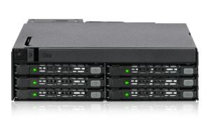 Icy Dock MB606SPO-B Hard Drive Backplane Schwarz