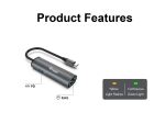 Equip USB-C-auf-RJ45-Gigabit-Netzwerk + PD-Adapter