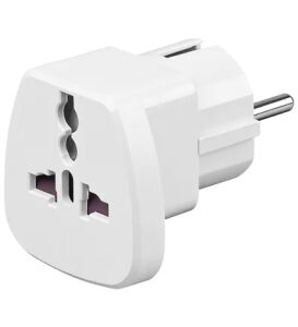 Alcasa 1500-RA1 Netzstecker-Adapter Weiß