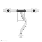 Neomounts NM-D775DXWHITE Monitorarm 10-32" - Gasfeder - Topfix - 180°-Stopp