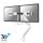 Neomounts NM-D775DXWHITE Monitorarm 10-32" - Gasfeder - Topfix - 180°-Stopp