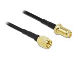 DELOCK Antennenkabel SMA Stecker zu SMA Buchse LMR 15m low