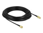 DELOCK Antennenkabel SMA Stecker zu SMA Buchse LMR 15m low
