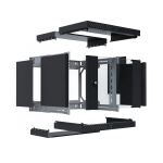 EFB Elektronik WGX-0906TS.G1 Rack 9U Wandmontiertes Regal Schwarz