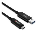 Lindy 43397 USB Kabel USB 3.2 Gen 1 (3.1 Gen 1) 50 m USB A USB C 5 Gbit/s Schwarz