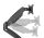 Manhattan 462501 Flachbildschirm-Tischhalterung 81,3 cm (32") Tisch/Bank Schwarz